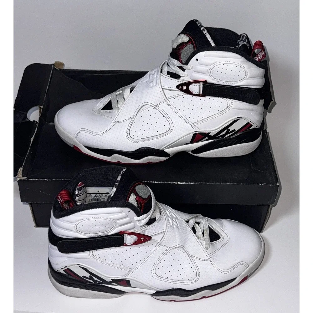 Size 10.5 - Air Jordan 8 Retro Alternate White Red Black